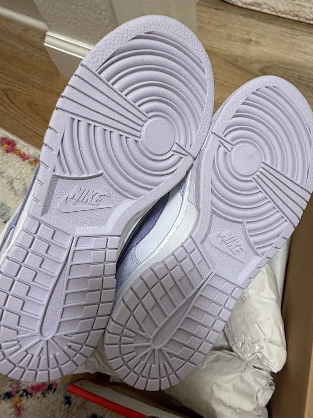 Nike Women's Low-Top Sneakers in Purple and White